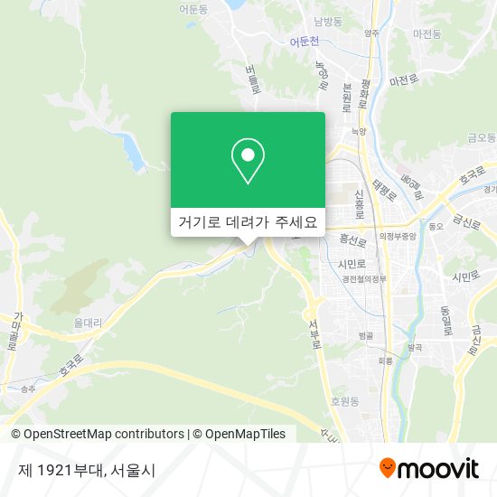 제 1921부대 지도
