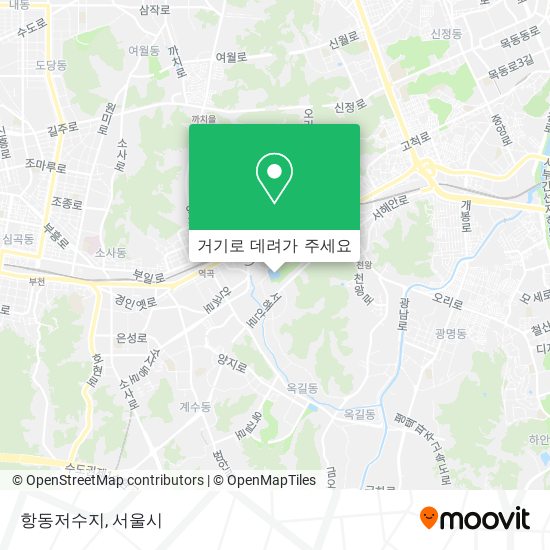 항동저수지 지도