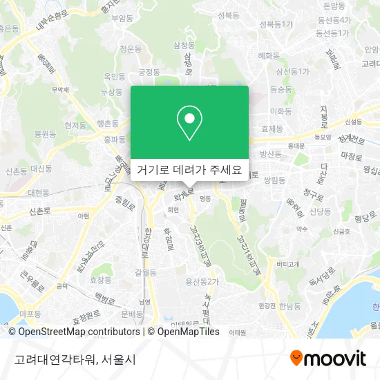고려대연각타워 지도