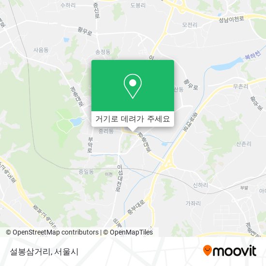 설봉삼거리 지도