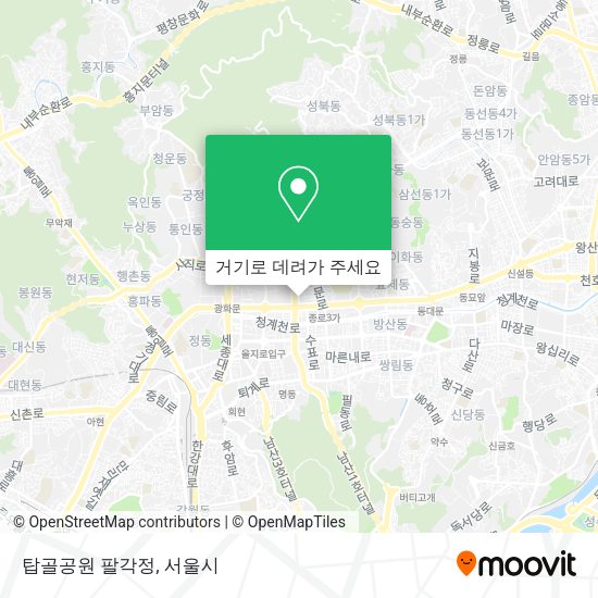 탑골공원 팔각정 지도