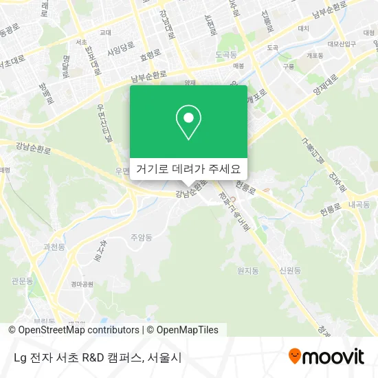 Lg 전자 서초 R&D 캠퍼스 지도