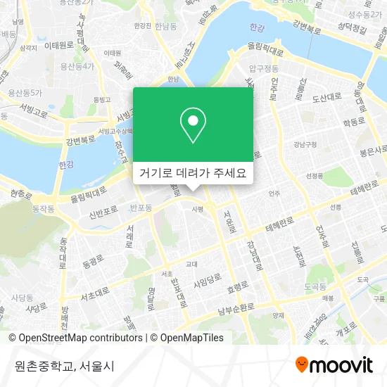 원촌중학교 지도
