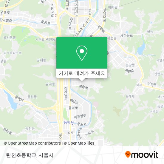탄천초등학교 지도