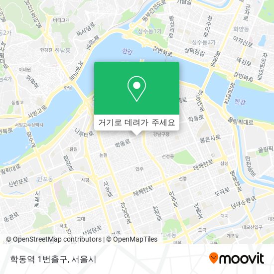 학동역 1번출구 지도