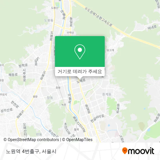 노원역 4번출구 지도