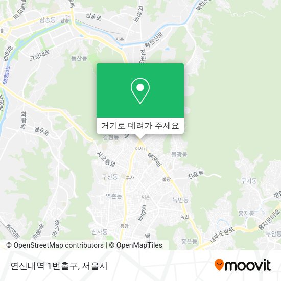 연신내역 1번출구 지도