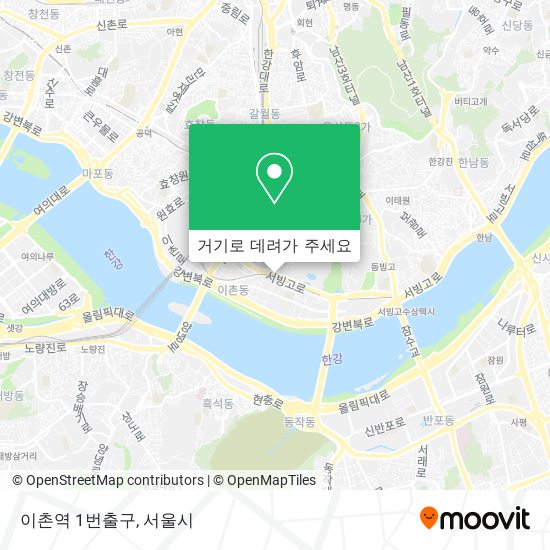 이촌역 1번출구 지도