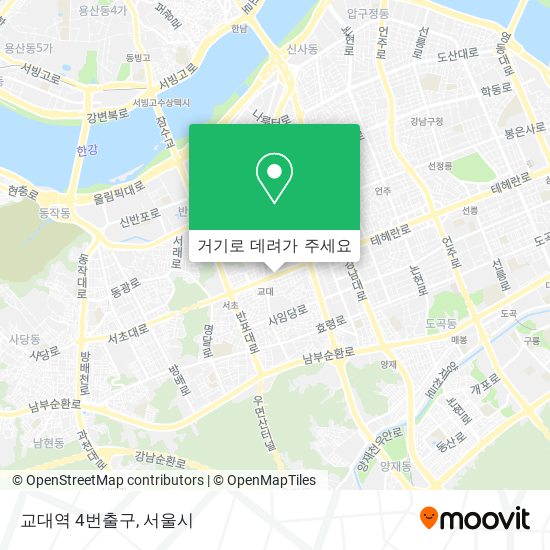 교대역 4번출구 지도
