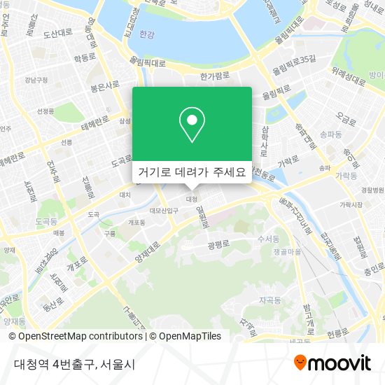 대청역 4번출구 지도