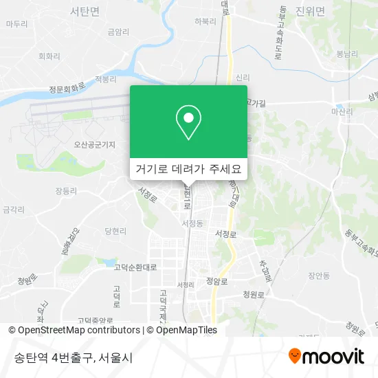 송탄역 4번출구 지도