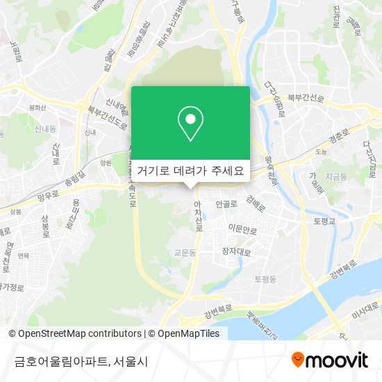 금호어울림아파트 지도