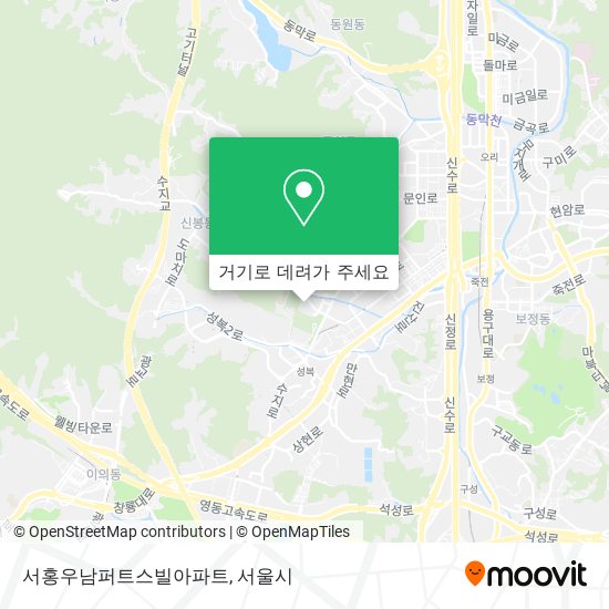 서홍우남퍼트스빌아파트 지도