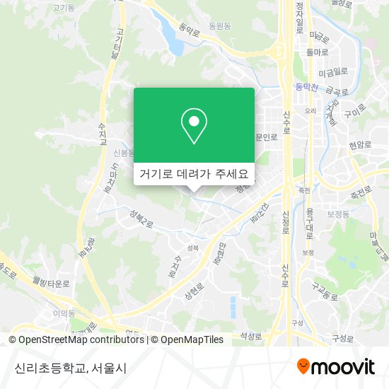 신리초등학교 지도