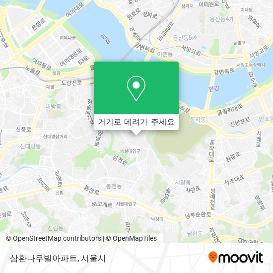 삼환나우빌아파트 지도