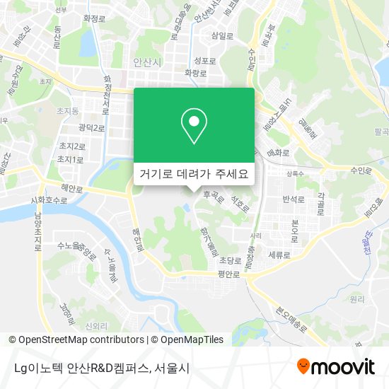 Lg이노텍 안산R&D켐퍼스 지도