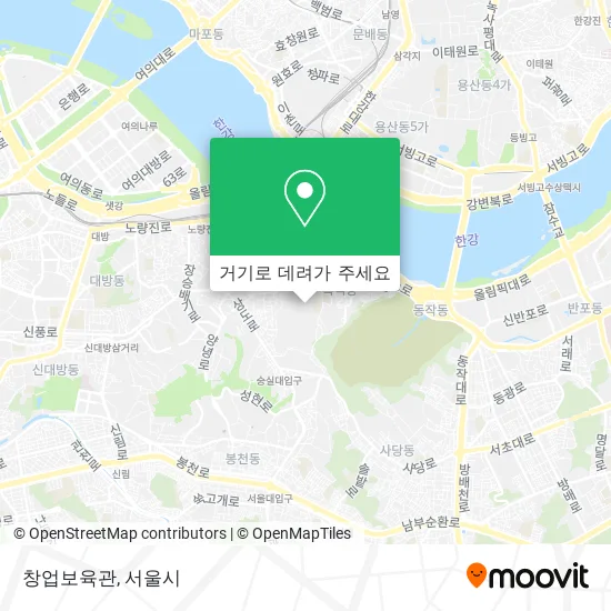 창업보육관 지도