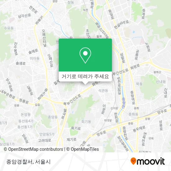 종암경찰서 지도