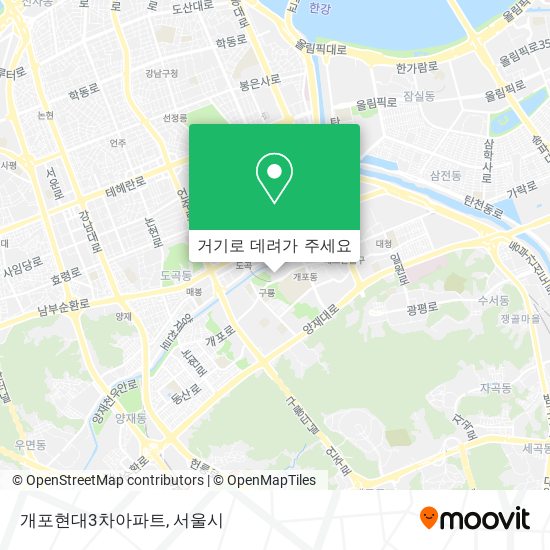 개포현대3차아파트 지도