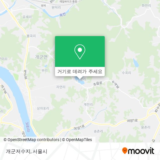 개군저수지 지도