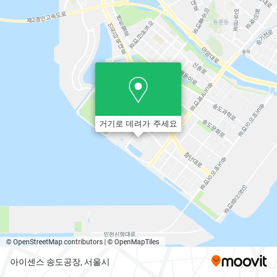 아이센스 송도공장 지도