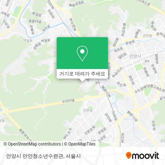 안양시 만안청소년수련관 지도