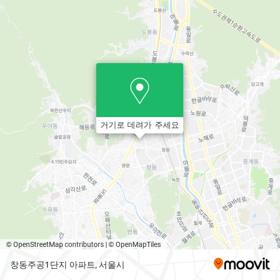 창동주공1단지 아파트 지도