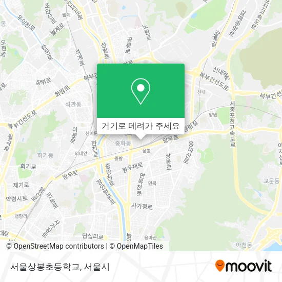 서울상봉초등학교 지도