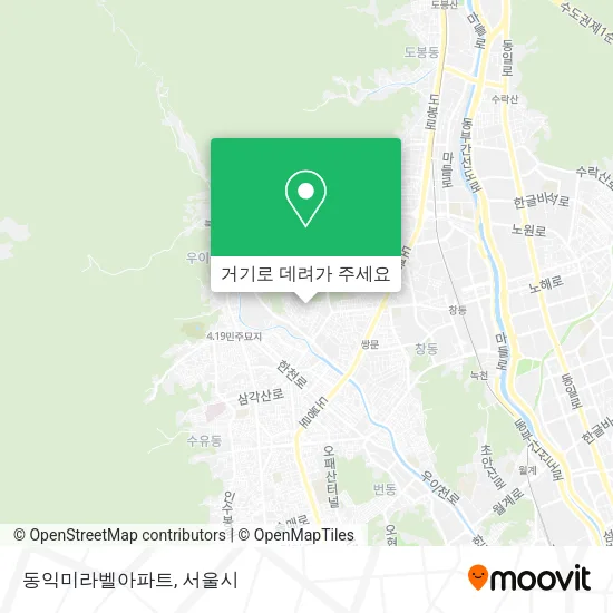 동익미라벨아파트 지도