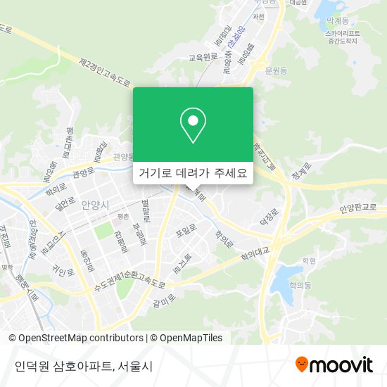 인덕원 삼호아파트 지도