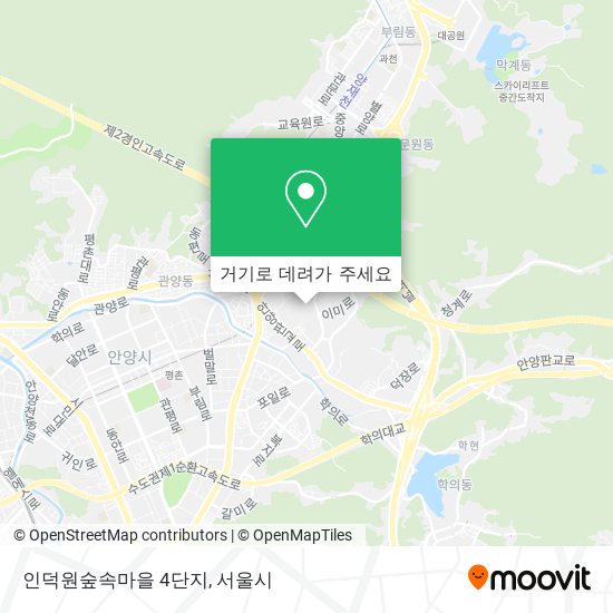 인덕원숲속마을 4단지 지도