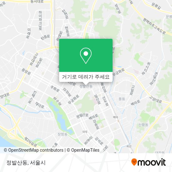정발산동 지도
