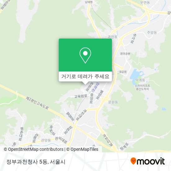 정부과천청사 5동 지도