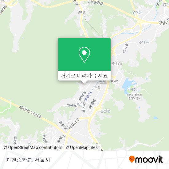 과천중학교 지도