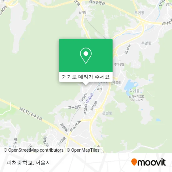 과천중학교 지도