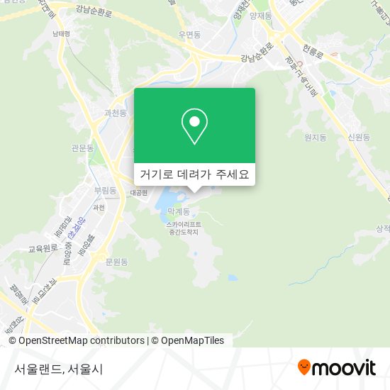 서울랜드 지도