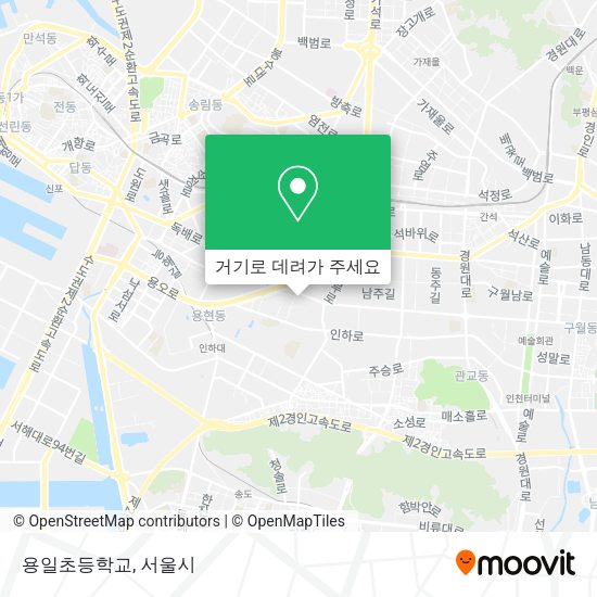 용일초등학교 지도