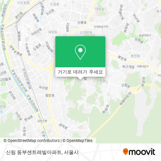 신림 동부센트레빌아파트 지도