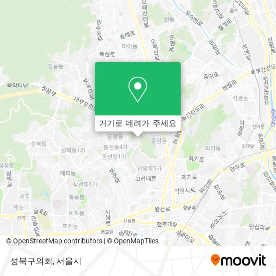 성북구의회 지도