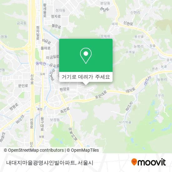 내대지마을광명샤인빌아파트 지도