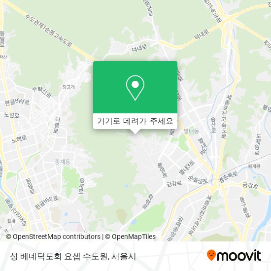 성 베네딕도회 요셉 수도원 지도