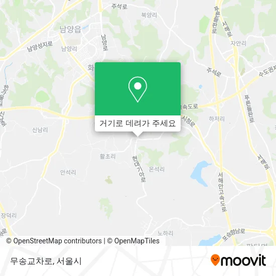 무송교차로 지도