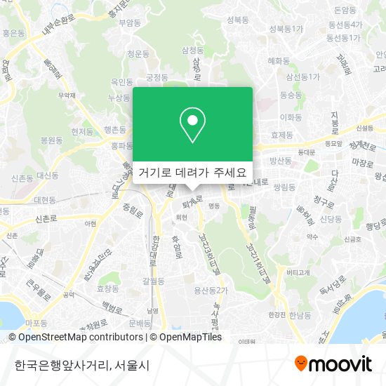 한국은행앞사거리 지도