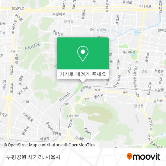 부평공원 사거리 지도
