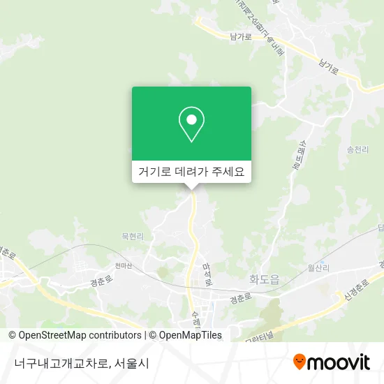너구내고개교차로 지도