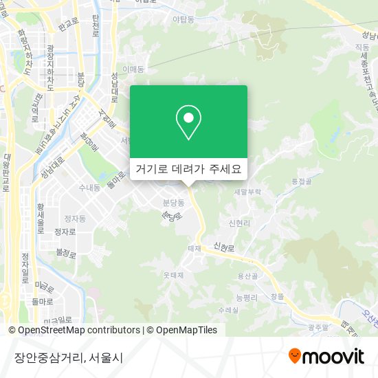 장안중삼거리 지도