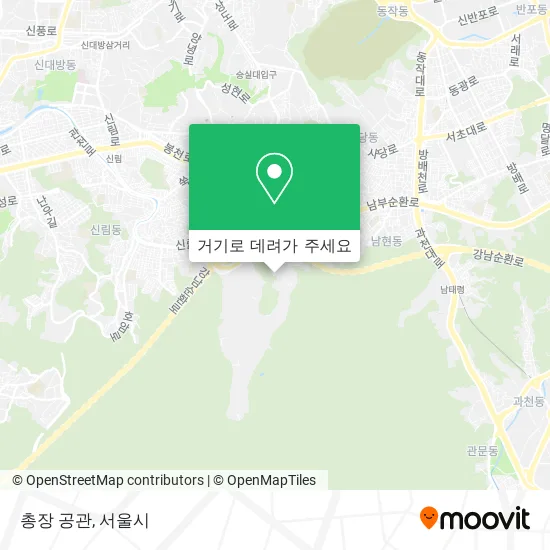 총장 공관 지도