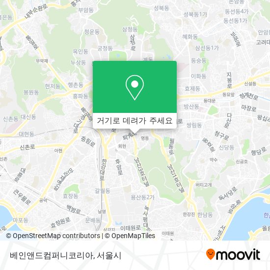 베인앤드컴퍼니코리아 지도