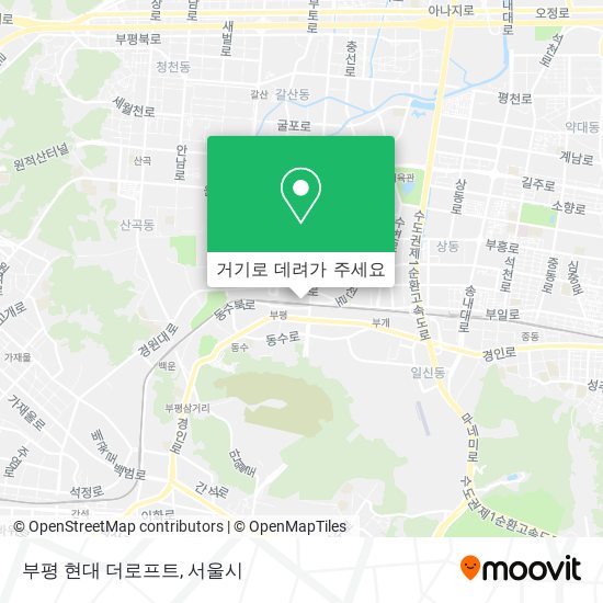 부평 현대 더로프트 지도