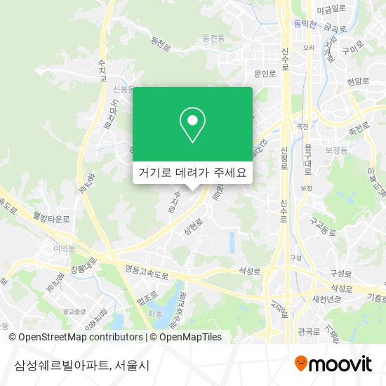 삼성쉐르빌아파트 지도